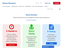 Tablet Screenshot of hizmethastanesi.com